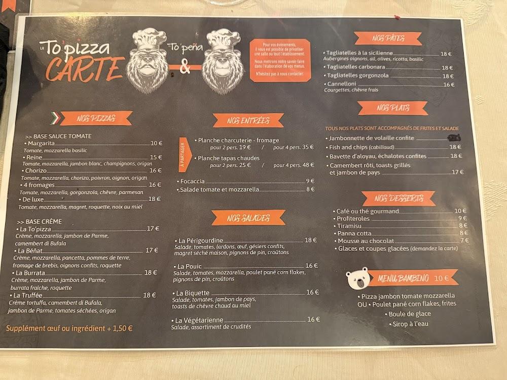 la to 'pizza - Menu Image 3